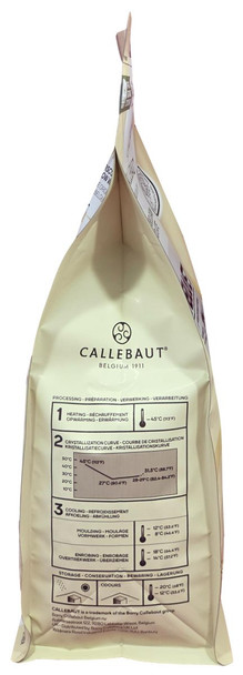 Callebaut Velvet White Couverture Chocolate for Baking and Pastry Use.