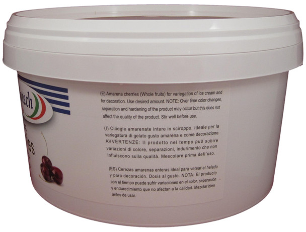 Gelatech Amarena Cherries in Syrup for Chocolate, Pastries, and Baking.