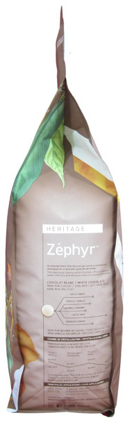 Cacao Barry Zephyr White Chocolate Couverture.
