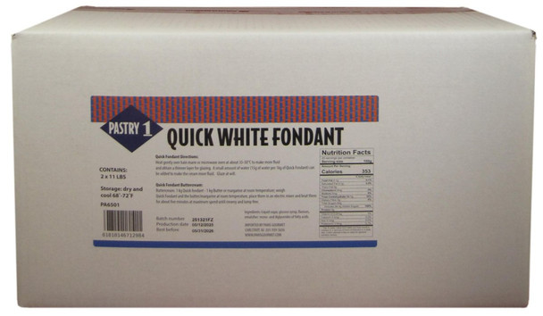 Pastry 1 Quick White Fondant Icing for Baking and Pastry Use.