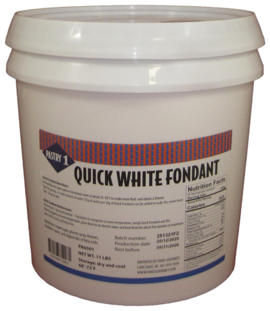 Pastry 1 Quick White Fondant Icing for Baking and Pastry Use.