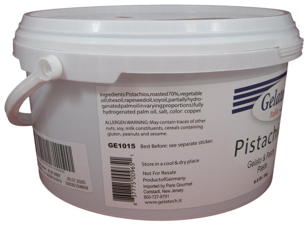 Gelatech 70% Pistachio Flavoring Paste for Gelato, Ice Cream, Sorbetto, and Pastry.