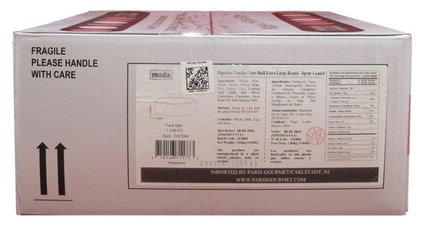 Moda Graham Cracker Tart Shells 4" 40 Pieces.