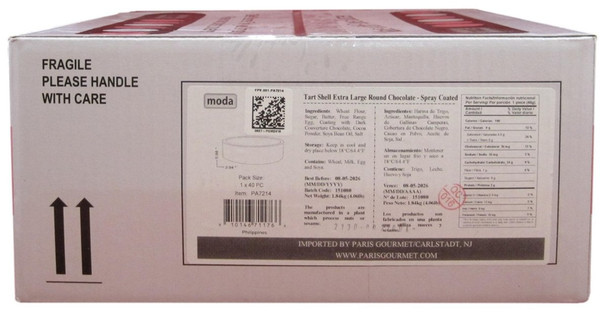 Moda Chocolate Tart Shells 4" 40 Pieces.