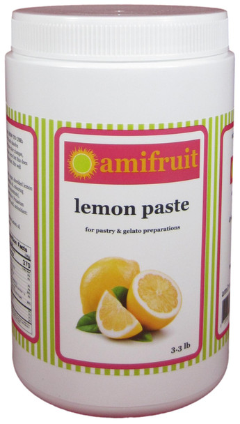 Amifruit Lemon Flavoring Paste for Gelato, Ice Cream, Sorbetto, and Pastry.
