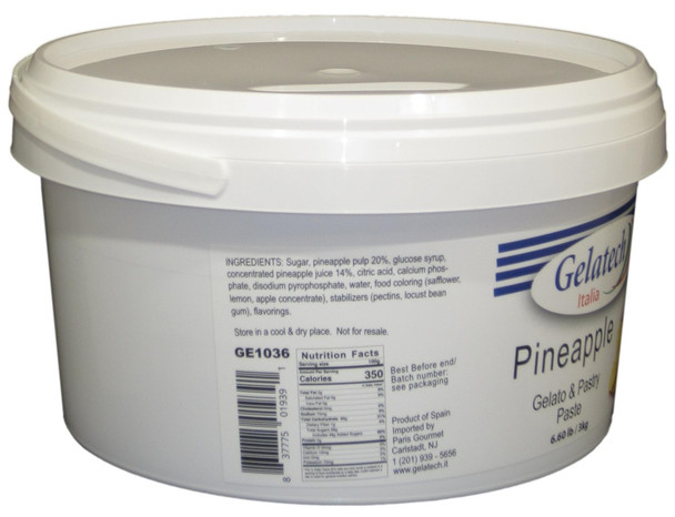 Gelatech Pineapple Flavoring Paste 6.6 Lbs.