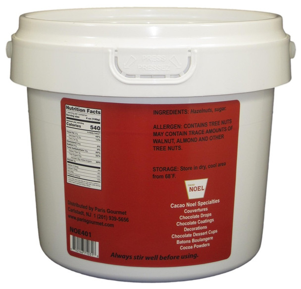 Cacao Noel Hazelnut Praline Paste 60% 10 Lbs.