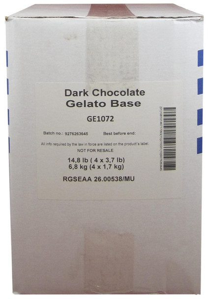 Gelatech Dark Chocolate Gelato Base for both Gelato and Ice Cream Use.