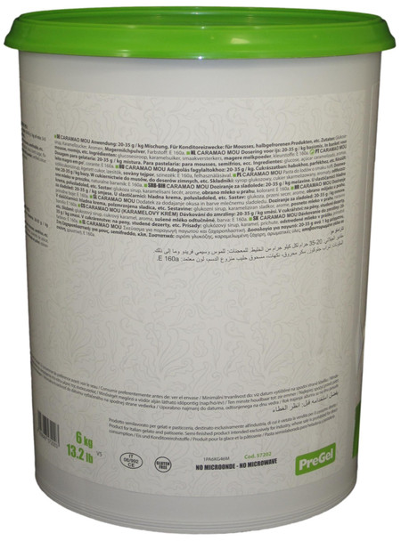 PreGel Caramao Mou Butterscotch Gelato Flavoring Paste Ingredients