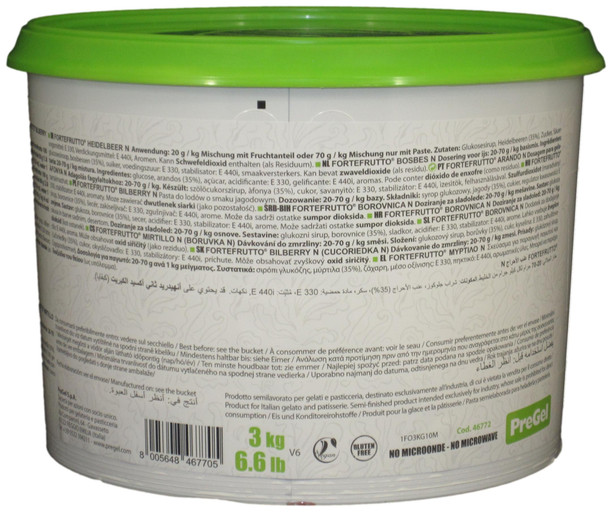 PreGel Bilberry Gelato Flavoring Paste Ingredients.