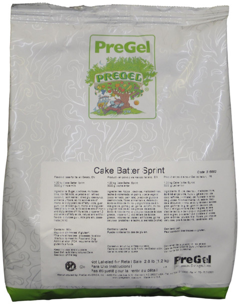 PreGel Cake Batter Sprint Complete Gelato Mix