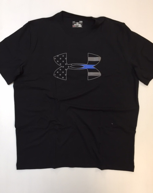 under armour blue line shirt