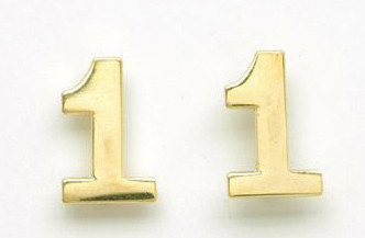 Single digit collar Brass Meyers Uniforms