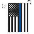 Garden Flag American Flag w/ Blue Line  