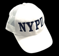 NYPD White Traffic baseball Mesh cap 