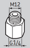 LAPN12 - SKF Automatic Lubricator Nipple 1/4" - M12