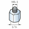 LAPN8X1 - SKF Automatic Lubricator Nipple 1/4" - M8x1