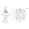 UCFC207-22 - FYH Round Flanged Unit - 1.3/8 Inch Inside Diameter