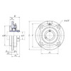 UCFCX07-22E - FYH Round Flanged Unit - 1.3/8 Inch Inside Diameter