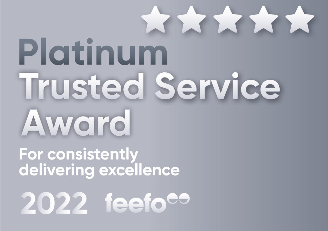 Feefo Platinum Trusted Service Award!