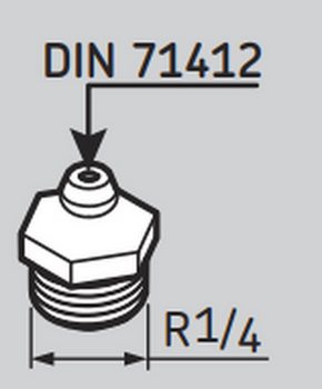 LAPG1/4 - SKF Automatic Lubricator Grease nipple 1/4