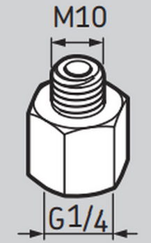 LAPN10 - SKF Automatic Lubricator Nipple 1/4" - M10x1.5