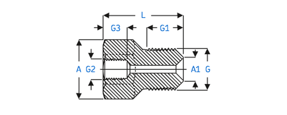 1077455/100MPA - SKF Connection Nipple - 100MPa