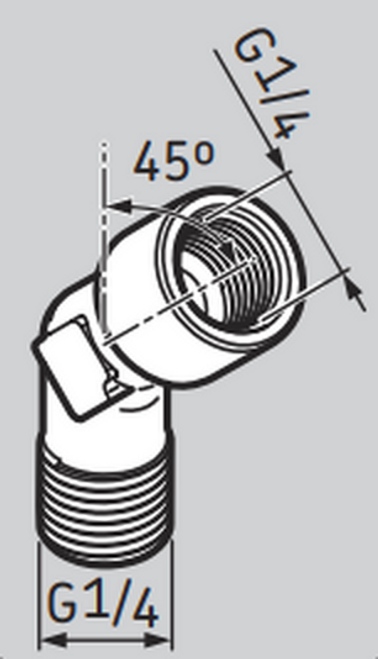 LAPA45 - SKF Angle connection 45 degrees