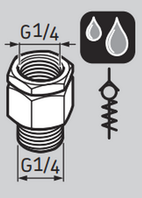 LAPV1/4 - SKF Non-Return Valve for Automatic Lubricator - GÂ¼