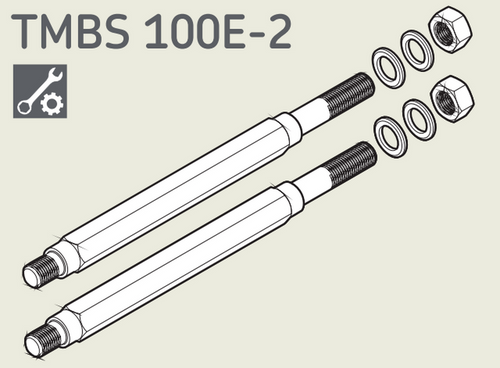 TMBS100E-2 - SKF Main rods with washers and nuts