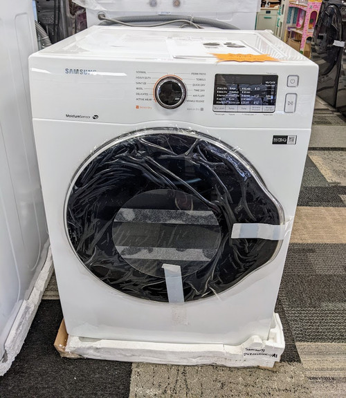 Samsung 4-cu ft Stackable Electric Dryer (White)