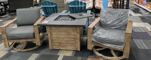 3pc Propane Fire pit set