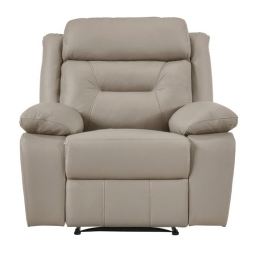 Genuine Leather Stationary Recliner
