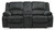 Draycoll DBL Rec Loveseat w/Console - Slate