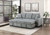 2-Piece Sectional with Left Chaise, Pull-out Bed and Hidden Storage- grey