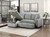 2-Piece Sectional with Left Chaise, Pull-out Bed and Hidden Storage- grey