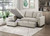 2-Piece Sectional with Left Chaise, Pull-out Bed and Hidden Storage- tan