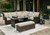 Brook Range Patio Sectional with Table and Ottoman