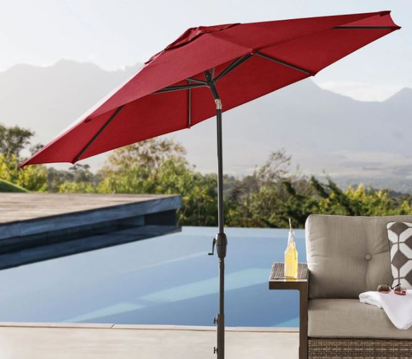 10' Sunbrella Umbrella - Red