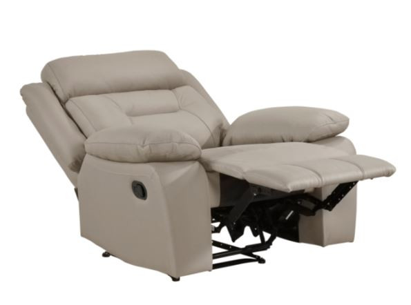 Genuine Leather Stationary Recliner
