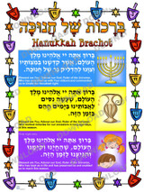 Hanukkah Brachot Poster (a downloadable item)