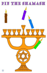 Pin the Shammash on the Menorah