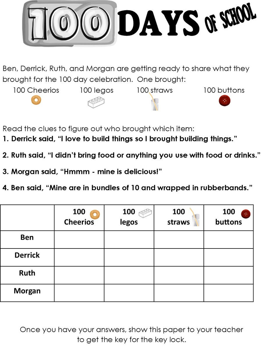 BreakoutEDU-General Studies - 100 Days of School