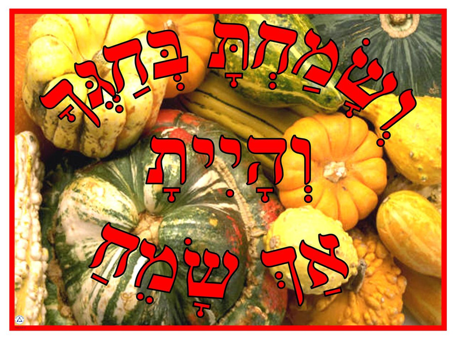 V'samachta B'chagecha Gourds Poster