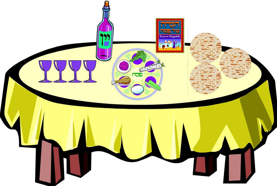 Setting the Passover Table