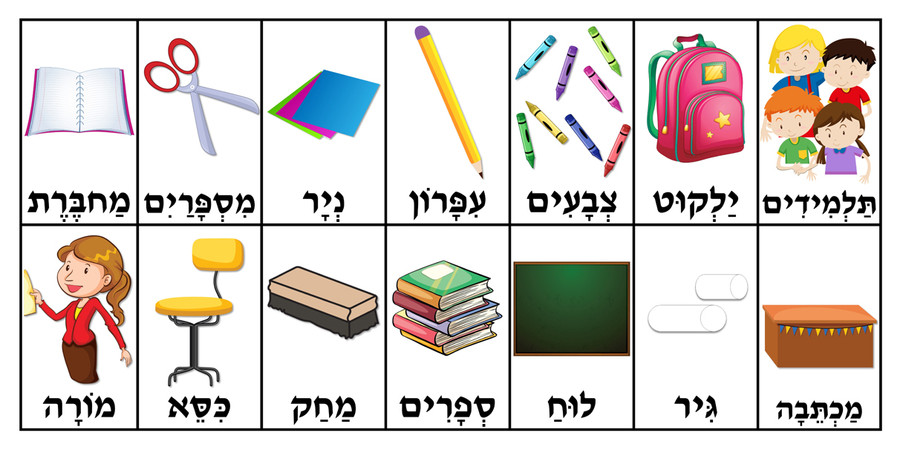Hebrew Word Kit: SCHOOL