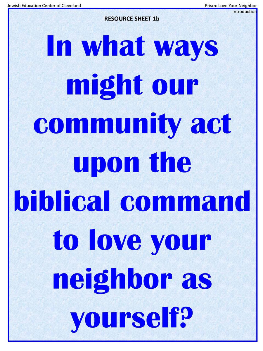 The Prism Project (Love Your Neighbor) Poster Set