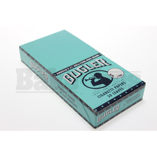 BUGLER CIGARETTE PAPERS 50 LEAVES UNFLAVORED Pack of 25