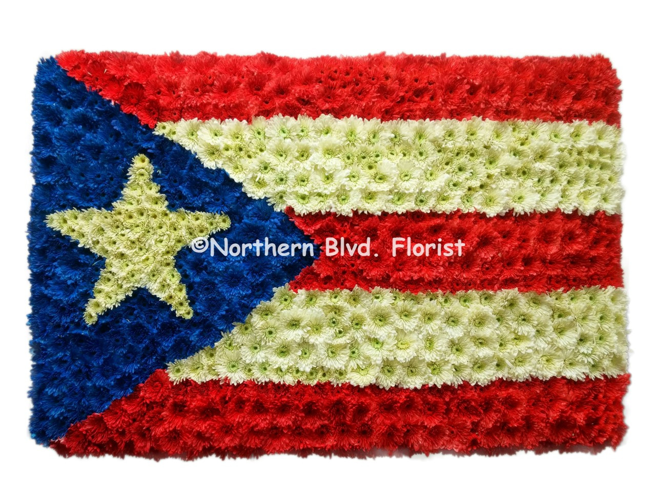 Puerto Rico Flag Funeral Flowers