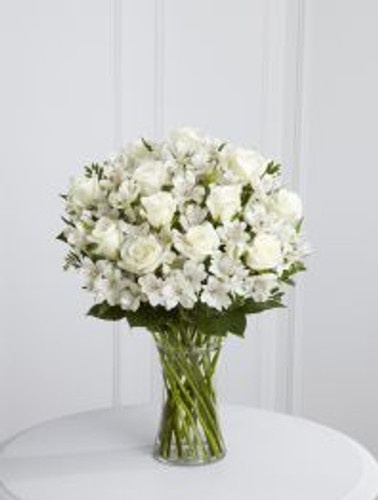 Roses and Alstro Vase